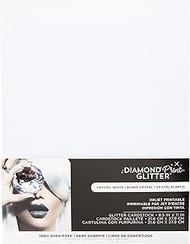 Glitter Cardstock 8.5 x 11 - Printable Shed-Free Sparkly Craft Paper for Scrapbooks, Card Making, DI