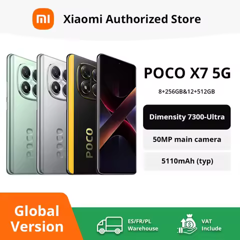 Global Version POCO X7 5G Smartphone Dimensity 7300-Ultra 6.67" 1.5K AMOLED Curved Display 45W Turbo