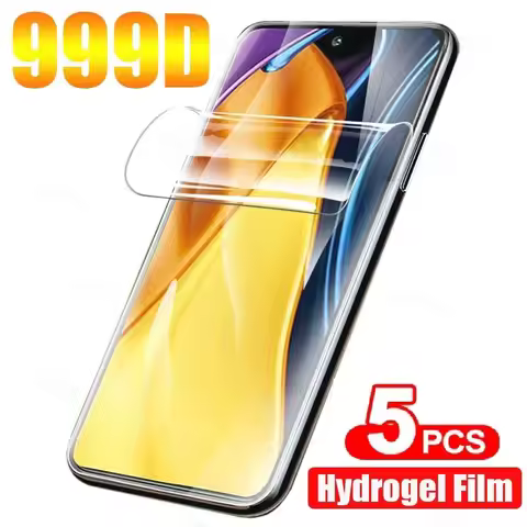 5PCS Hydrogel Film For Poco F5 F4 F3 X5 X4 X3 GT M5S M6 Pro Screen Protector For Xiaomi 13T 12T 11T 