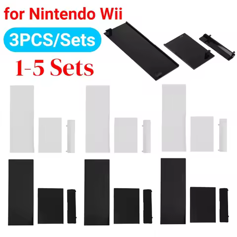 1-5set Memory Card Door Slot Cover Replacement 3 in 1 Protective Shells Lids Game Console Accessorie