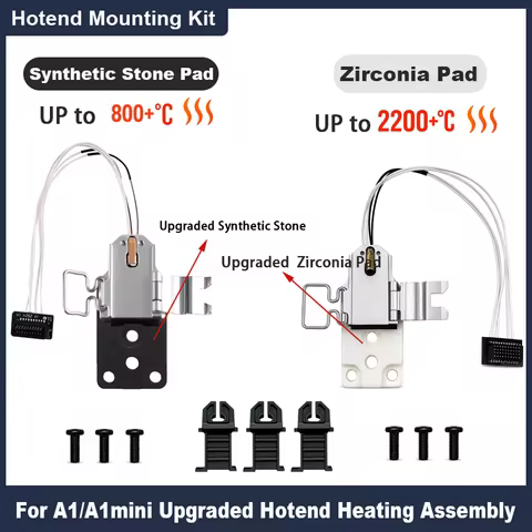 For Bambu Lab Upgraded Hotend Heating Assembly for Bambu Lab A1 & A1 Mini, Replacement Hot End Kit w