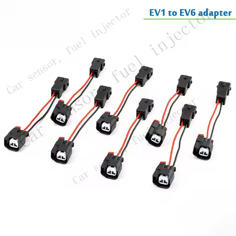 Q+ FOR 8X Fuel Injector Connector Adapter EV1 to EV6/EV14 USCAR LS1 LS2 LS3 LT1