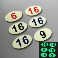 Cinema Theater Number Plate Seat Number Sticker Luminous Number Plate Number Row Number Sticker Fluo