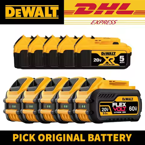 🔧🔋For Dewalt 20V 5.0Ah Battery 18650 ‌Li-Ion 60V 9.0Ah Power Tool Battery 120W High Power Rechargeab