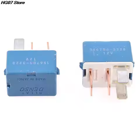 New Hot 1Pc Car Relay 12V 20A Blue 4Pins Automotive Small Denso Relay 2.5X2X1.5cm