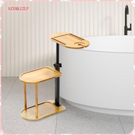 [szxmkj2lp] 360Swivel Couch Side Table Bathroom Storage Tray Waterproof Retractable Rust Resistant W