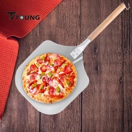 [Available] Metal Pizza Paddle Pizza Paddle Turning Peel Easy Storage Portable Pizza Spatula for Ove
