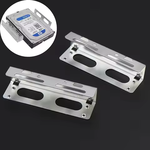 【U】2PCS 3.5 To 5.25 Optical Drive Expansion Holder Hard Drive Rack Bracket Caddy Bay For SSD M.2 HDD