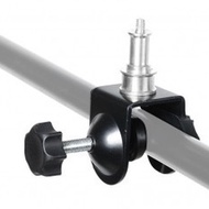 C-Clamp with 16mm Spigot 1/4'' Threaded Screw Tripod monopod Pole Rod Bar clamp