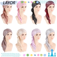 LAYORSG Beanie Cap Women Head Cover Headwrap Headscarf Turban Cancer Chemo Cap