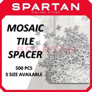 500pcs Mosaic Tile Spacer Cross 2.0mm 2.5mm 3.0mm – Tile Gap Spacer for Floor & Wall Tiling
