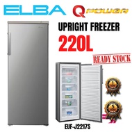 [NEW  MODEL ] ELBA UPRIGHT FREEZER 220L EUF-J2217(SV) - ELBA WARRANTY MALAYSIA