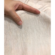 D172 - Cream colored embossed fabric (2.1m x 1.45m), 1-way stretch like elastic