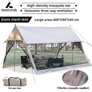 Mount peak Outdoor tent 8-10 people camping tent insect net pavilion canopy tent awning family Khema