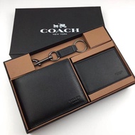 Coach F74974 Men's Short Wallet Key Coach men's wallet