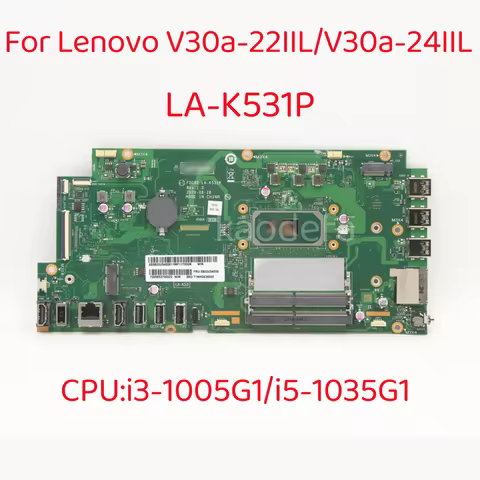 F0C90 LA-K531P For V30a-22IIL V30a-24IIL/IdeaCentre AIO 3-22IIL5 AIO 3-24IIL5 Motherboard with CPU:I