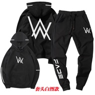 Alan Walker เสื้อแจ็คเก็ตมีฮู้ดสำหรับผู้ชาย เสื้อสเวตเตอร์คอกลมแบบสวมหัว ทรงหลวม ทรงลำลอง ฤดูใบไม้ร่