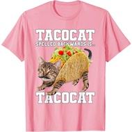 Taco Cat Spelled Backwards Is Tacocat Meme Silly Cat Lover T-Shirt