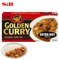 S&B Golden Curry Japanese Curry Mix / Curry Roux - Extra Hot (6 servings x 2) 【日本咖喱块 - 大辣】220g x 1 P