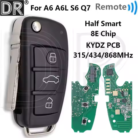 Great 8E Chip 315/434/868MHz IYZ 3314 4F0837220M/T/AF/D/R KYDZ PCB Half Smart Car Remote Key For Aud