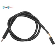 1Pcs USB 9Pin to USB Type C Cable for Computer Motherboard to USBC Secondary Screen PC LCD Screen 9P