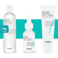 COSRX Refresh AHA BHA Vitamin C Daily Toner / Booster Serum / Daily Cream - Daily Savior Toner For Dull Skin Owners, Goodbye To Dull Skin!