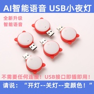 Voice controlled night light Intelligent Voice night light usb Artificial Voice Control led Eye Prot