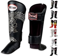 Twins Special Shin Guard Protector Fancy Fsg Color Black White Gold Silver Size S M L For Protection
