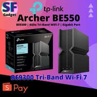 TP-Link Archer BE550 BE9300 Tri-Band WiFi 7 Router | 6Ghz Tri-Band WiFi-7 | Gigabit Port
