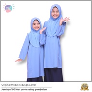 (BAJU SAHAJA) BAJU BIRU PENGAWAS Baju Sekolah Kebangsaan Koshibo Baju Budak Perempuan
