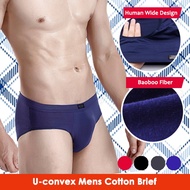 U-convex Mens Cotton Brief / Male Briefs / Bamboo Fiber Mens Brief / Mans Sexy Brief / Men Underwear