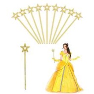 5pcs 13-Inch Glitter Star Princess Magic Wands, Shiny Star Fairy Wands, Fairy Accessories Party Favo