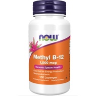 NOW Foods, B12, 1,000 mcg, 100 Lozenges Exp 07/2026 Strawberry flavor