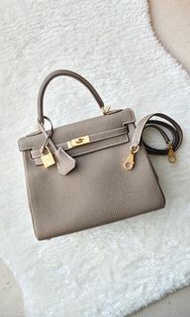 🩷Hermes kelly 25大象灰金扣