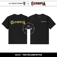 Gym Gold Olympia Basic Tee Half Sleeve T-shirt for Men's Fitness Exercise 100% Cotton Large Size T-s