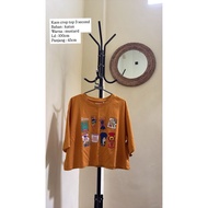 3second PRELOVED Oversized Croptop T-Shirt