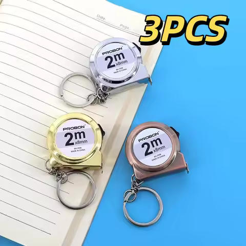 2M Mini tape measure Small household measuring tape retractable 2m Mild steel key chain tape measure