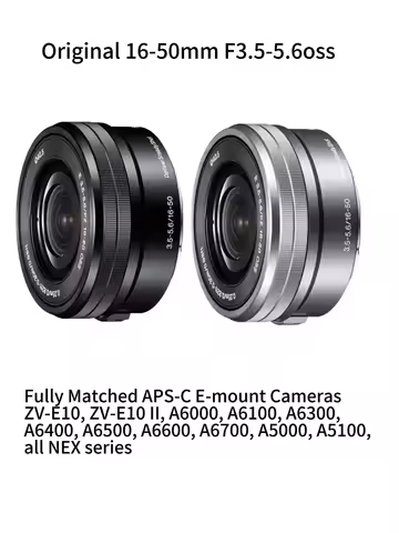 Original 16-50 Lens E PZ 16-50mm F3.5-5.6 OSS Lens（SELP1650）For Sony ZV-E10, ZV-E10 II, A6000, A6100