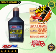 AMSOIL SAE 5W-30 Fully Synthetic Diesel Oil ( Max Duty Protection ) / with FREEBIE ( 5W30 Engine Oil
