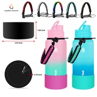 Aquaflask Accessories Silicone Boot and Paracord Set for Aquaflask Tumbler Limited Edition Original Aquaflask (32/40oz) Dream Collection Aqua Flask Accessories Paracord Handle for Aquaflask Wide Mouth Bottles with Silicon Boot Aquaflask Rubber Cover