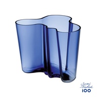 [Hieno] Iittala [Suomi100] Aalto Vase 160mm (Ultramarine Blue) | Finnish Design | Nordic Home Décor 