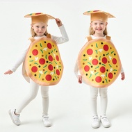 Children Halloween New Style Pizza COS Costume Funny Funny Costume Food Role-Playing Party Party Cos