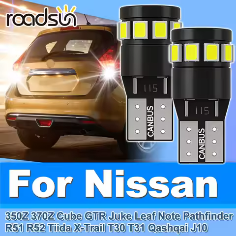Roadsun 2X For Nissan 350Z 370Z Cube GTR Juke Leaf Note Pathfinder R51 R52 Tiida X-Trail T30 T31 Qas