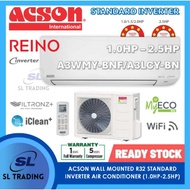 [WEST MSIA] ACSON A3WMY-BNF/A3LCY-BN REINO SERIES (STANDARD INVERTER) R32 AIRCOND (1.0hp,1.5hp,2.0hp,2.5hp)