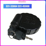 1 Piece 331/45908 331/33064 Fuel Cap Fuel Tank Side Lock Cover Black ABS for  Excavator 3CX 3CXE 4CX