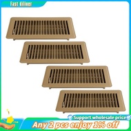 In stock-Floor Register 4x10, 4 Pack Floor Register Vents,Heavy Duty Steel Walkable Floor Grates,Adj