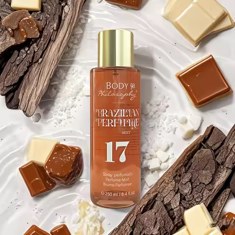 Women's Brazilian Perfume, 250ml Body & Hair Mist, Vanilla Uplifting Fragrance, Long Lasting Floral 