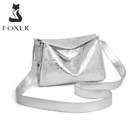 Bag FOXER Crossbody FOXER 2026 Summer New Women's Shoudle Bag Genuine Leather Fashion Female Crossbo