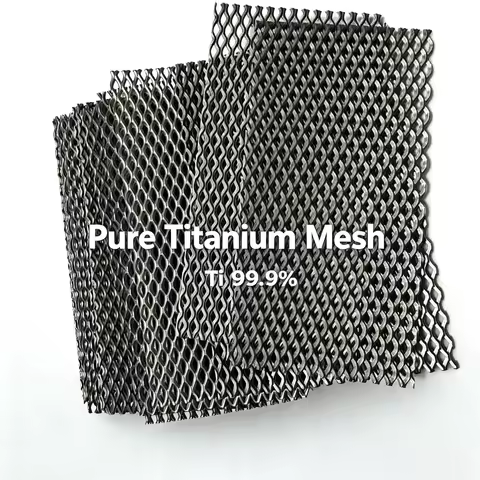 Size Custom Mesh Sheet High Purity Ti 99.9% Mesh Electrode Sheet For Lab Research Electrolysis Custo