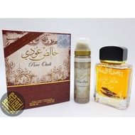 PERFUME LATTAFA ZA'FARAN Perfume + Body Spray Arab Oud Gaharu 24 hour pure musk Lelaki Perempuan Hadiah Hantaran 1 set